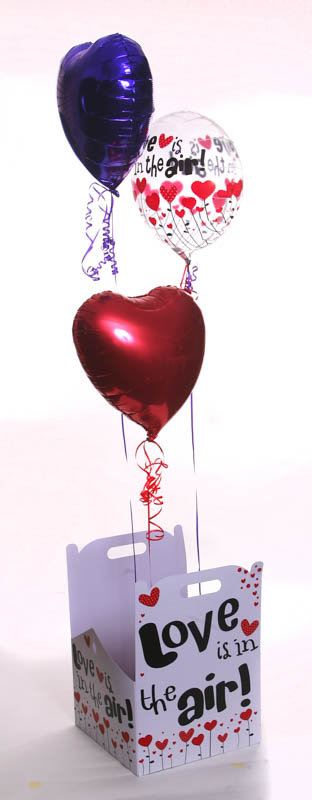 Valentine's balloon in a box